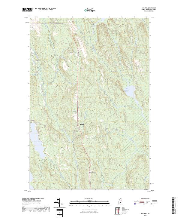 US Topo 7.5-minute map for Monarda ME