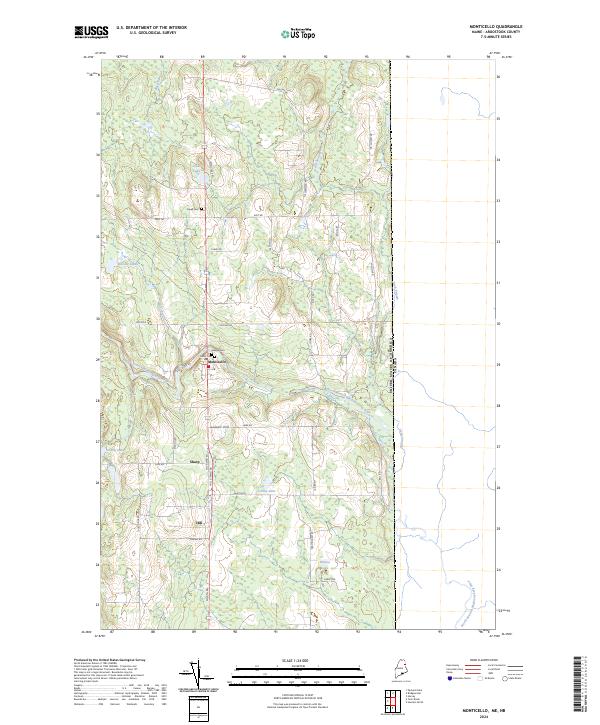 US Topo 7.5-minute map for Monticello MENB