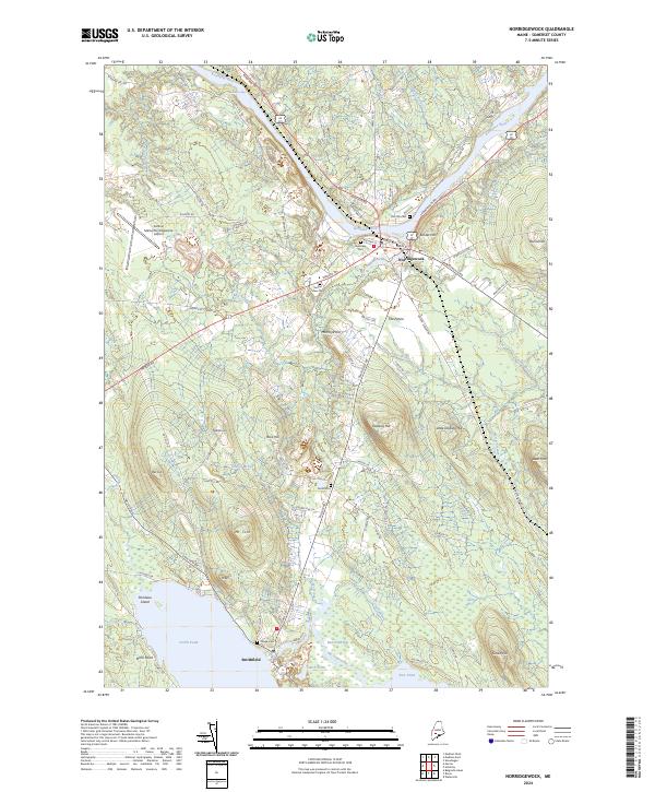 US Topo 7.5-minute map for Norridgewock ME