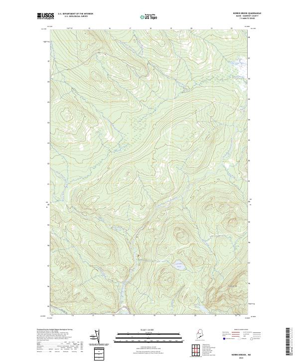 US Topo 7.5-minute map for Norris Brook ME