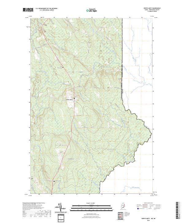 US Topo 7.5-minute map for North Amity MENB