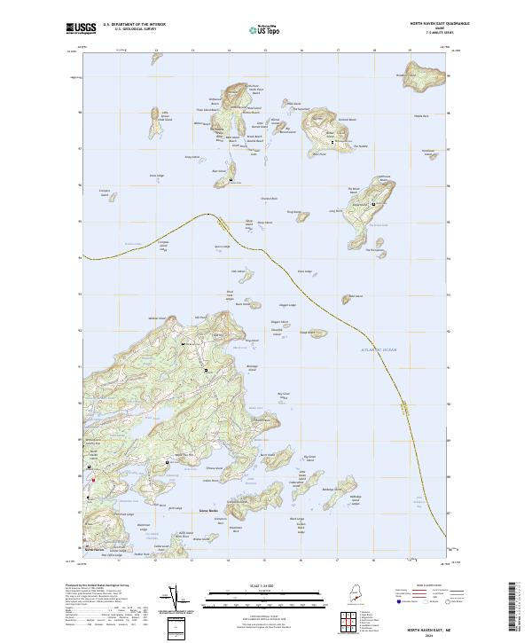 US Topo 7.5-minute map for North Haven East ME