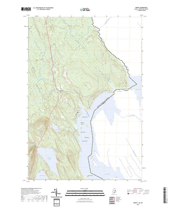 US Topo 7.5-minute map for Orient MENB