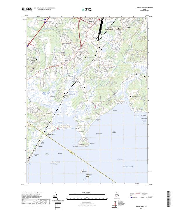 US Topo 7.5-minute map for Prouts Neck ME