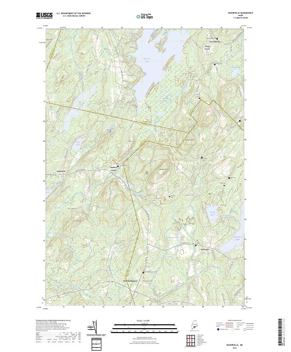 US Topo 7.5-minute map for Razorville ME