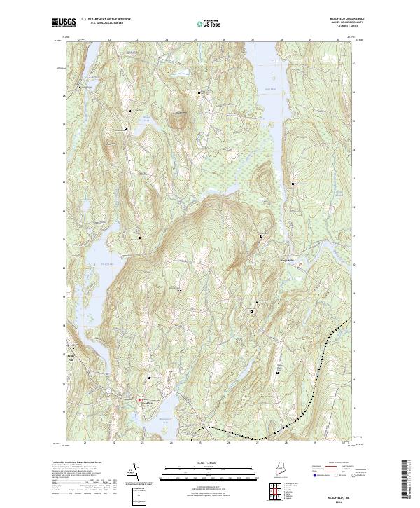 US Topo 7.5-minute map for Readfield ME