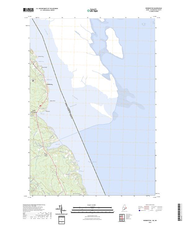 US Topo 7.5-minute map for Robbinston MENB