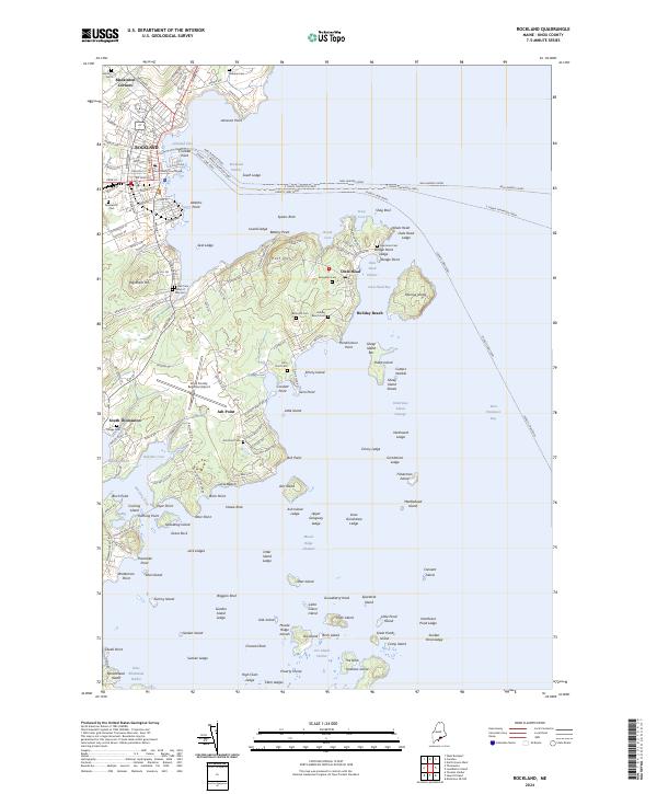 US Topo 7.5-minute map for Rockland ME