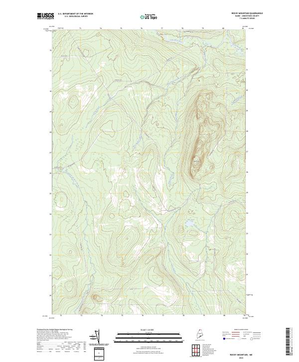 US Topo 7.5-minute map for Rocky Mountain ME