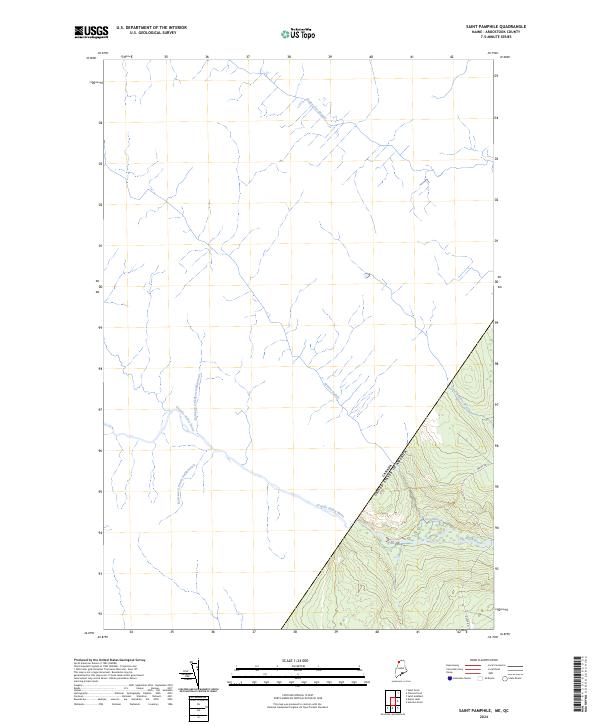 US Topo 7.5-minute map for Saint Pamphile MEQC