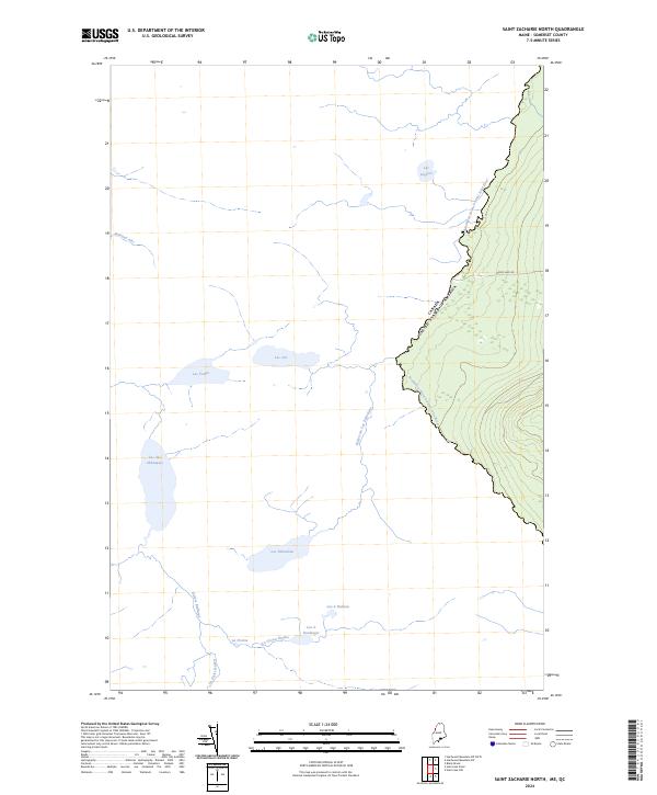 US Topo 7.5-minute map for Saint Zacharie North MEQC