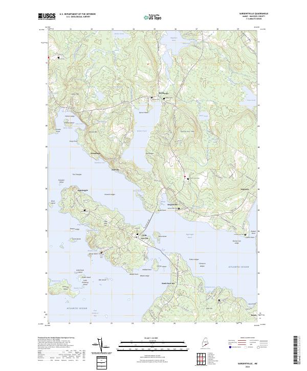 US Topo 7.5-minute map for Sargentville ME