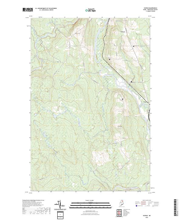 US Topo 7.5-minute map for Scopan ME