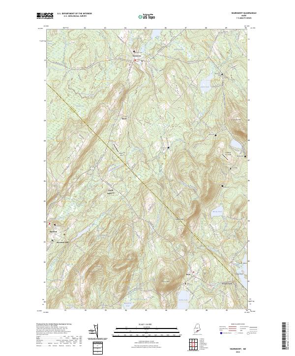 US Topo 7.5-minute map for Searsmont ME