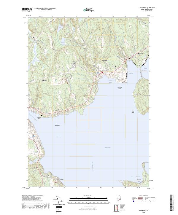 US Topo 7.5-minute map for Searsport ME