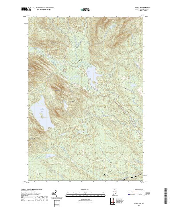 US Topo 7.5-minute map for Silver Lake ME