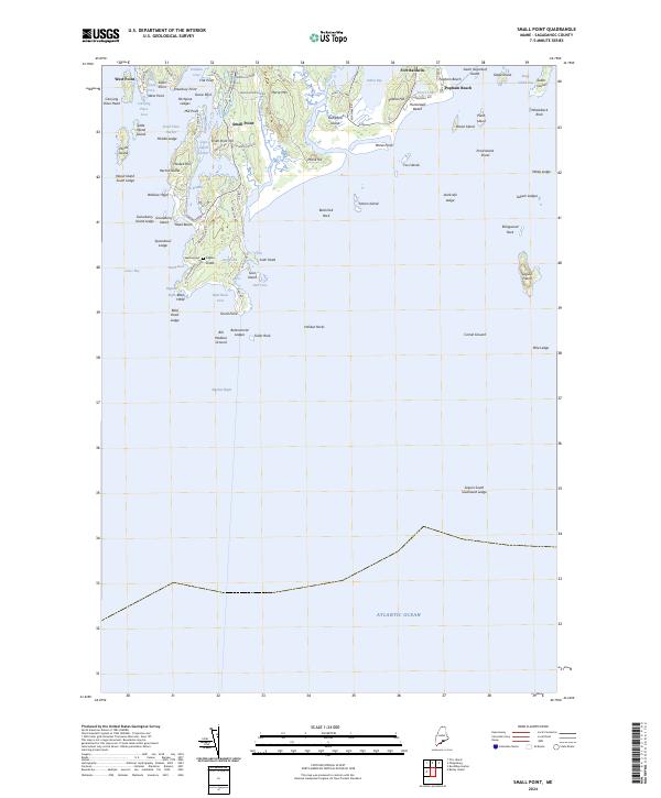 US Topo 7.5-minute map for Small Point ME