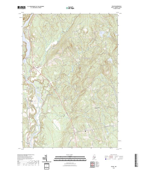 US Topo 7.5-minute map for Solon ME