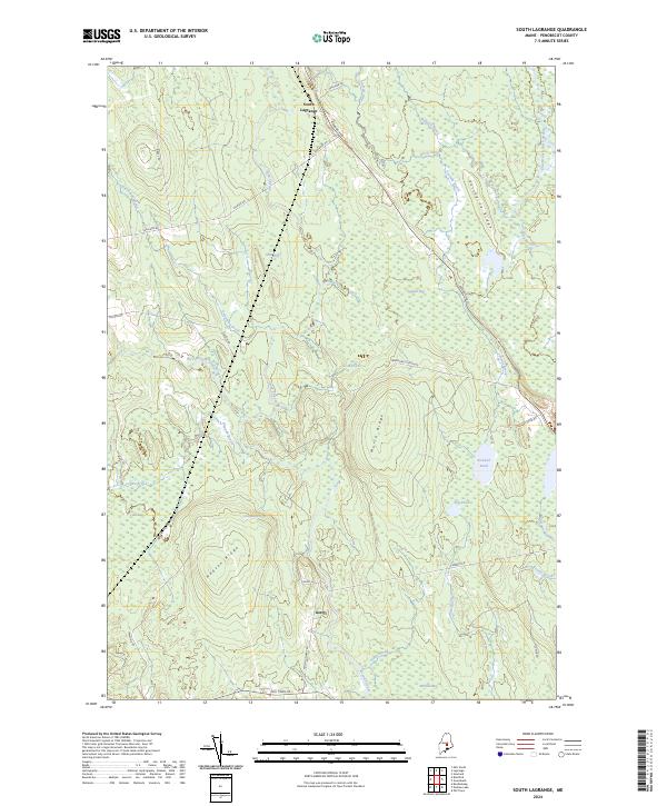 US Topo 7.5-minute map for South Lagrange ME