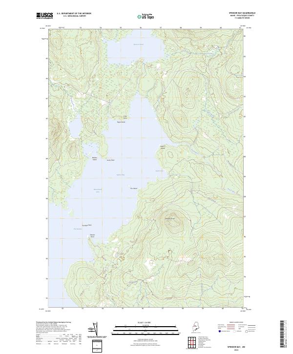 US Topo 7.5-minute map for Spencer Bay ME