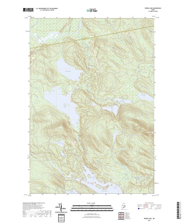 US Topo 7.5-minute map for Spring Lake ME