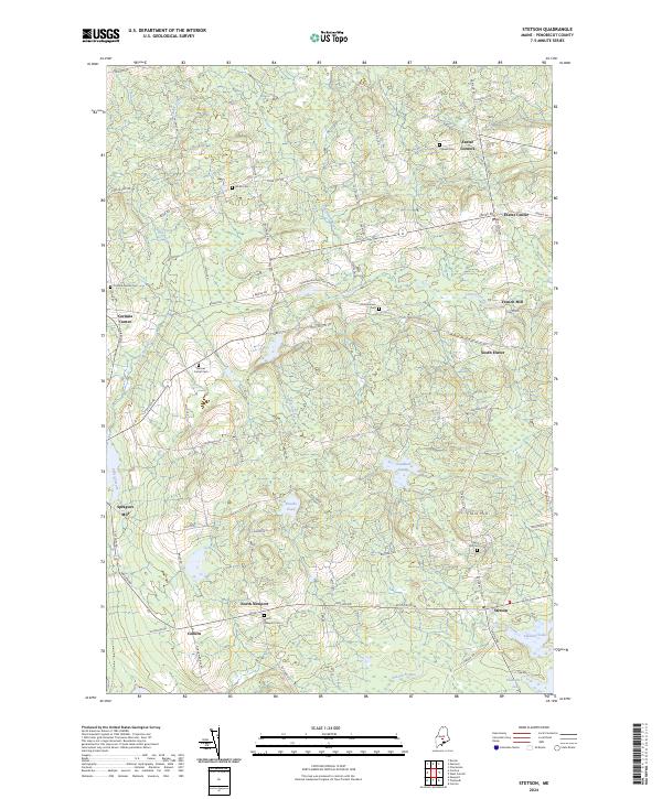 US Topo 7.5-minute map for Stetson ME