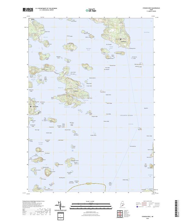 US Topo 7.5-minute map for Stinson Neck ME