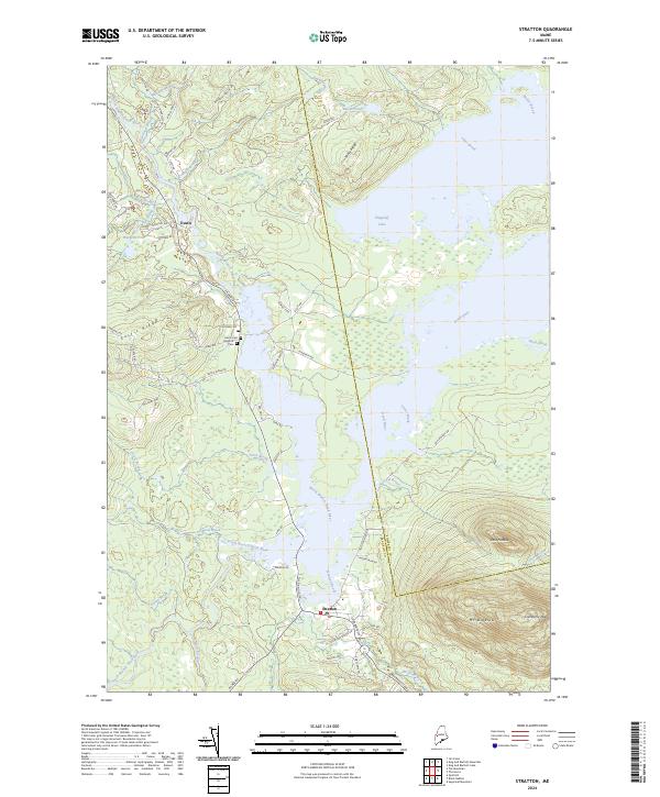 US Topo 7.5-minute map for Stratton ME