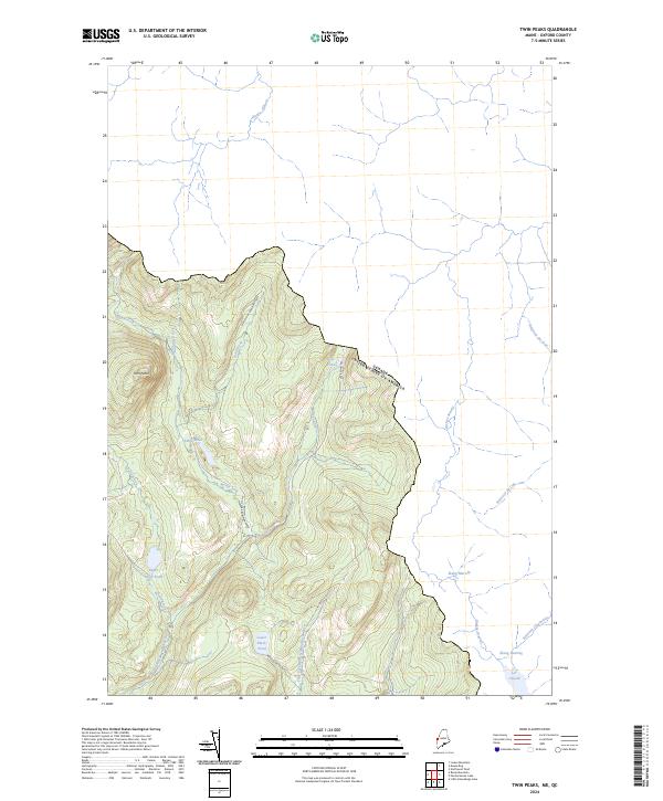 US Topo 7.5-minute map for Twin Peaks MEQC