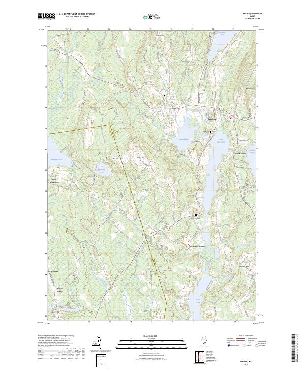 US Topo 7.5-minute map for Union ME