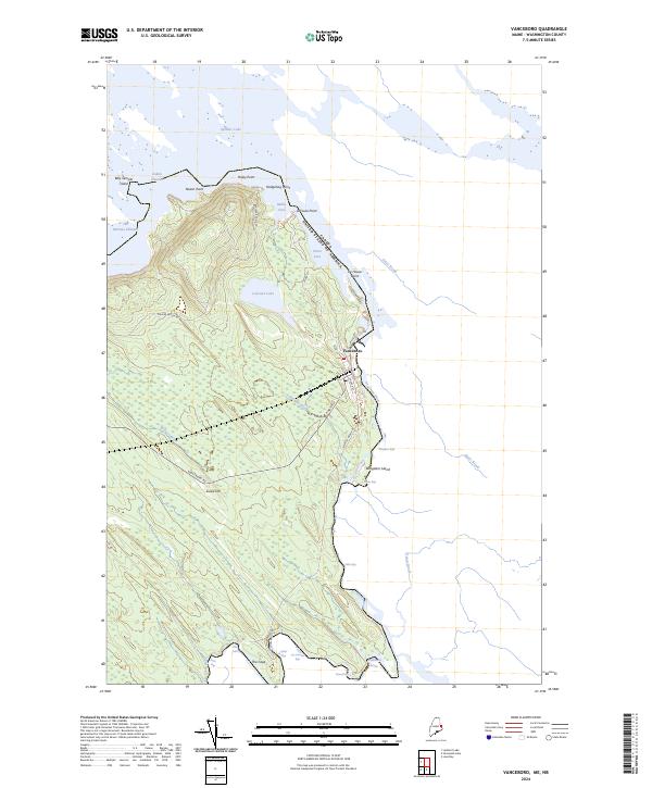 US Topo 7.5-minute map for Vanceboro MENB