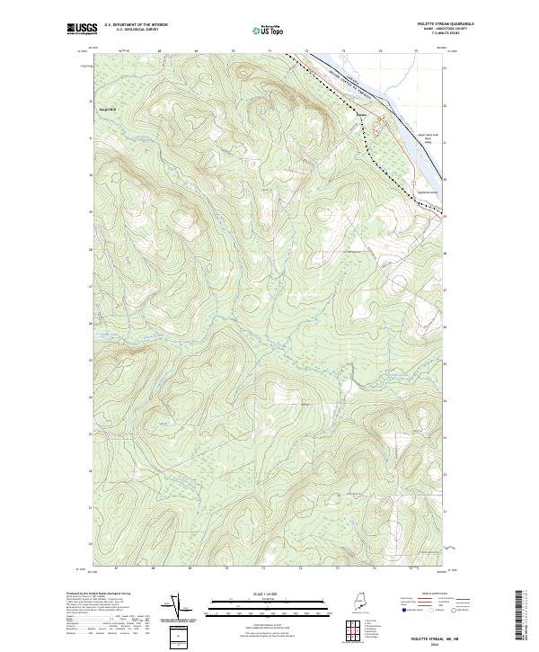 US Topo 7.5-minute map for Violette Stream MENB