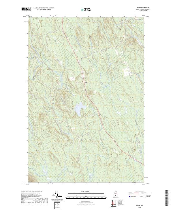 US Topo 7.5-minute map for Waite ME