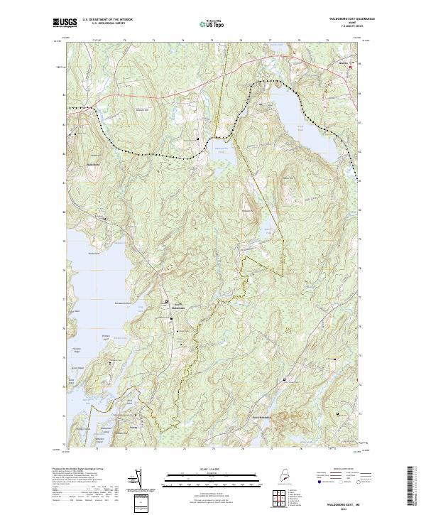 US Topo 7.5-minute map for Waldoboro East ME