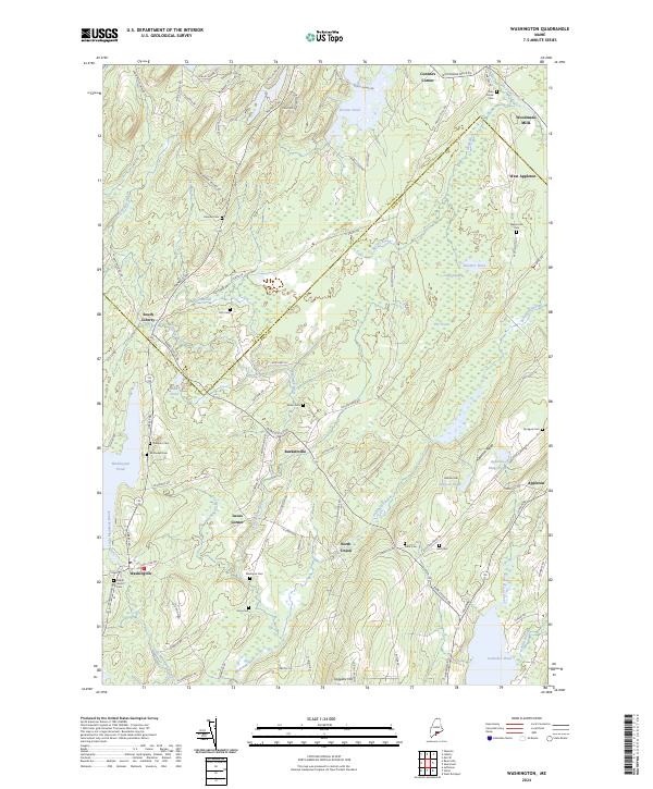 US Topo 7.5-minute map for Washington ME