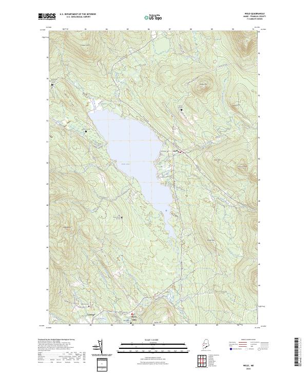 US Topo 7.5-minute map for Weld ME