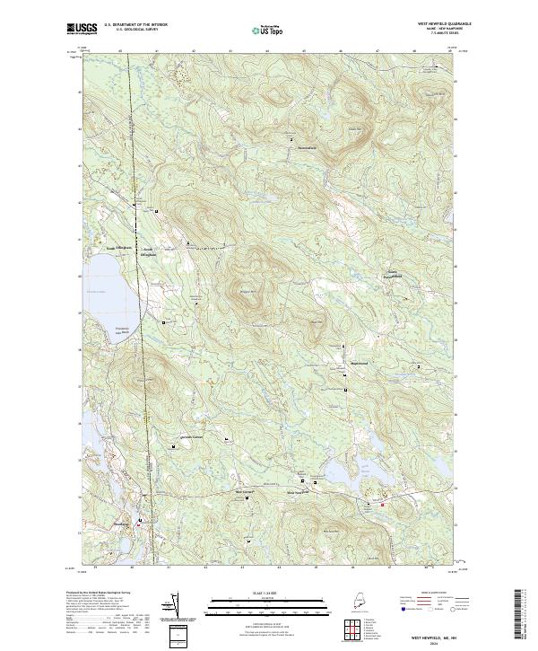 US Topo 7.5-minute map for West Newfield MENH