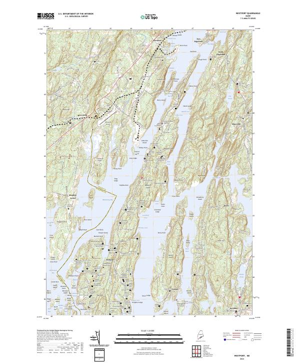 US Topo 7.5-minute map for Westport ME