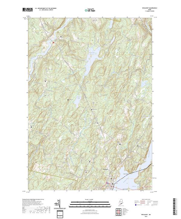 US Topo 7.5-minute map for Wiscasset ME