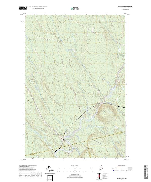 US Topo 7.5-minute map for Wytopitlock ME