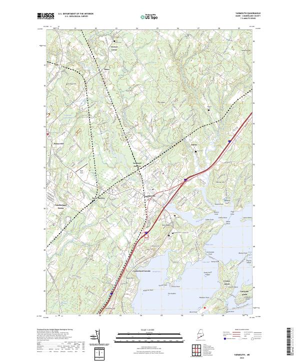 US Topo 7.5-minute map for Yarmouth ME