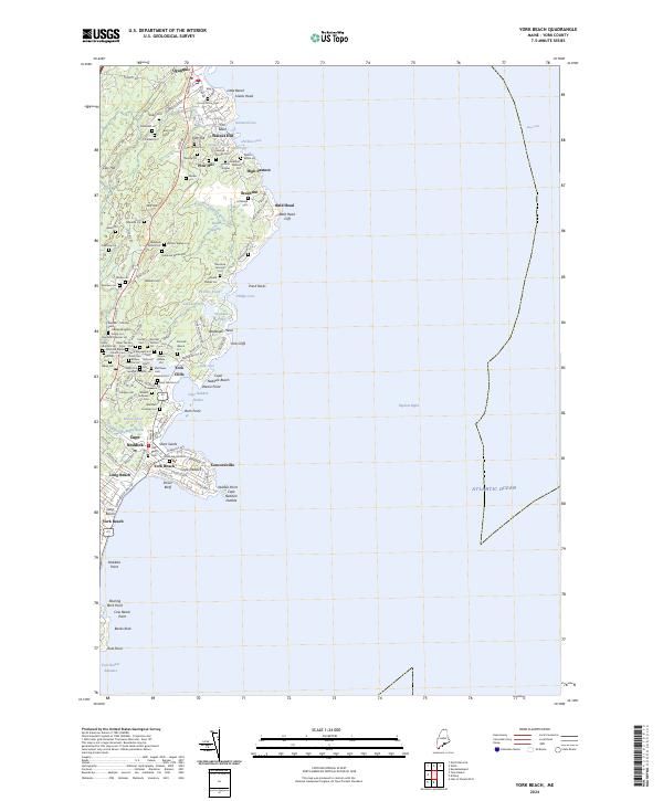 US Topo 7.5-minute map for York Beach ME