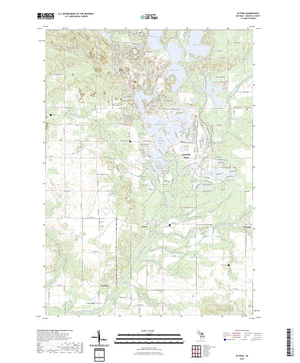 US Topo 7.5-minute map for Altona MI