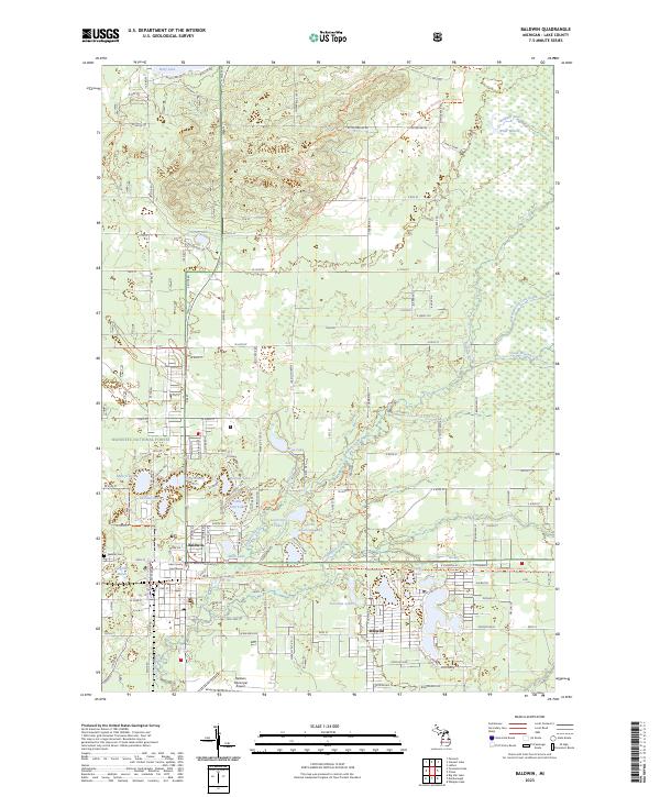 US Topo 7.5-minute map for Baldwin MI