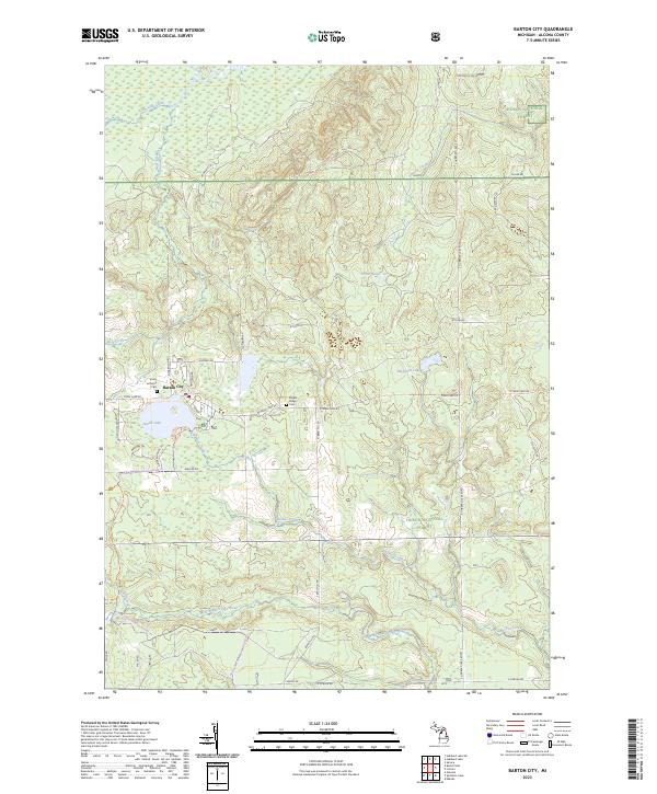 US Topo 7.5-minute map for Barton City MI