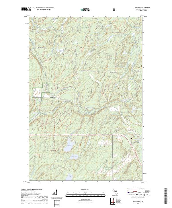 US Topo 7.5-minute map for Beechwood MI