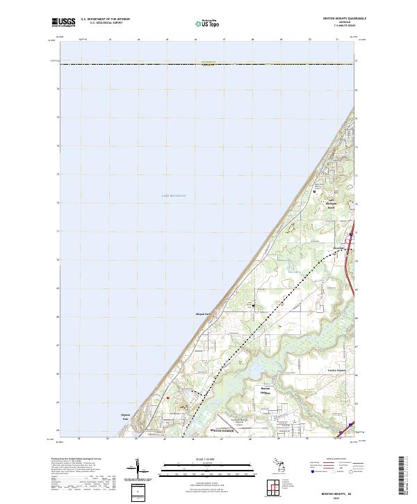 US Topo 7.5-minute map for Benton Heights MI