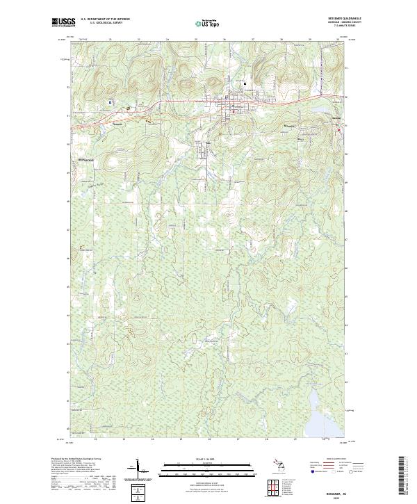 US Topo 7.5-minute map for Bessemer MI