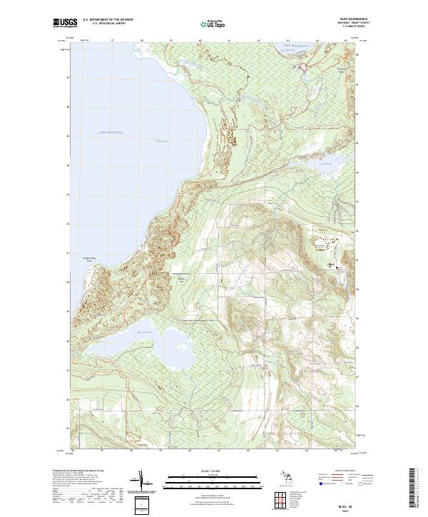 US Topo 7.5-minute map for Bliss MI