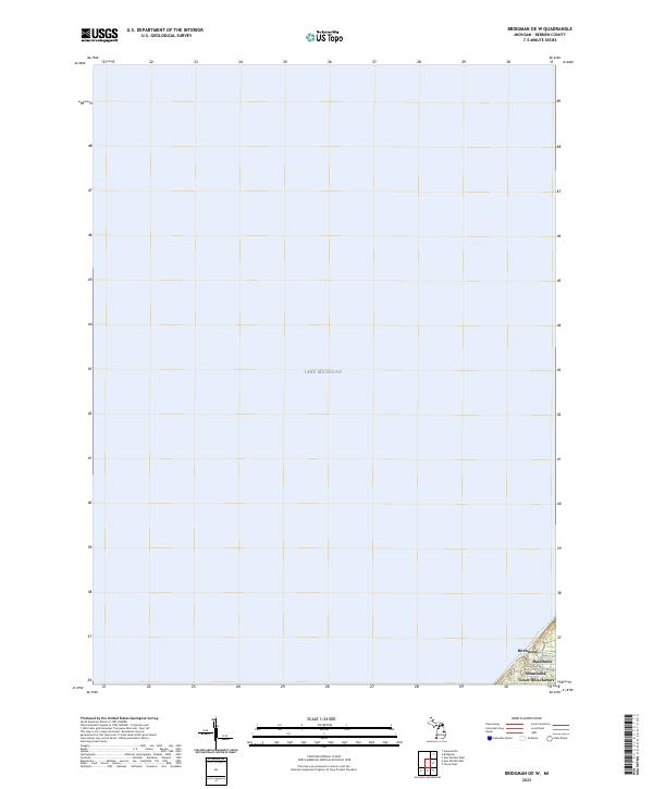 US Topo 7.5-minute map for Bridgman OE W MI